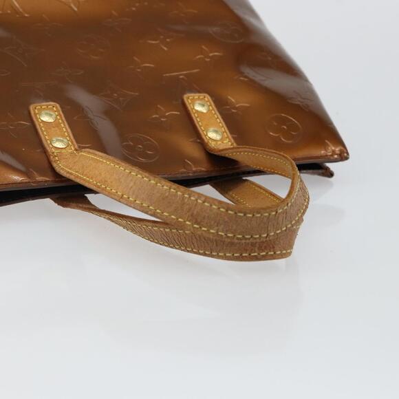LOUIS VUITTON Monogram Vernis Reade PM Hand Bag Bronze M91146 - Picture 7 of 12